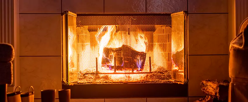Mendota Hearth Landscape Fireplace Installation in River Falls, Wisconsin